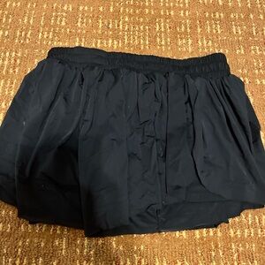 Black Pleated Skirt built in shorts athletic